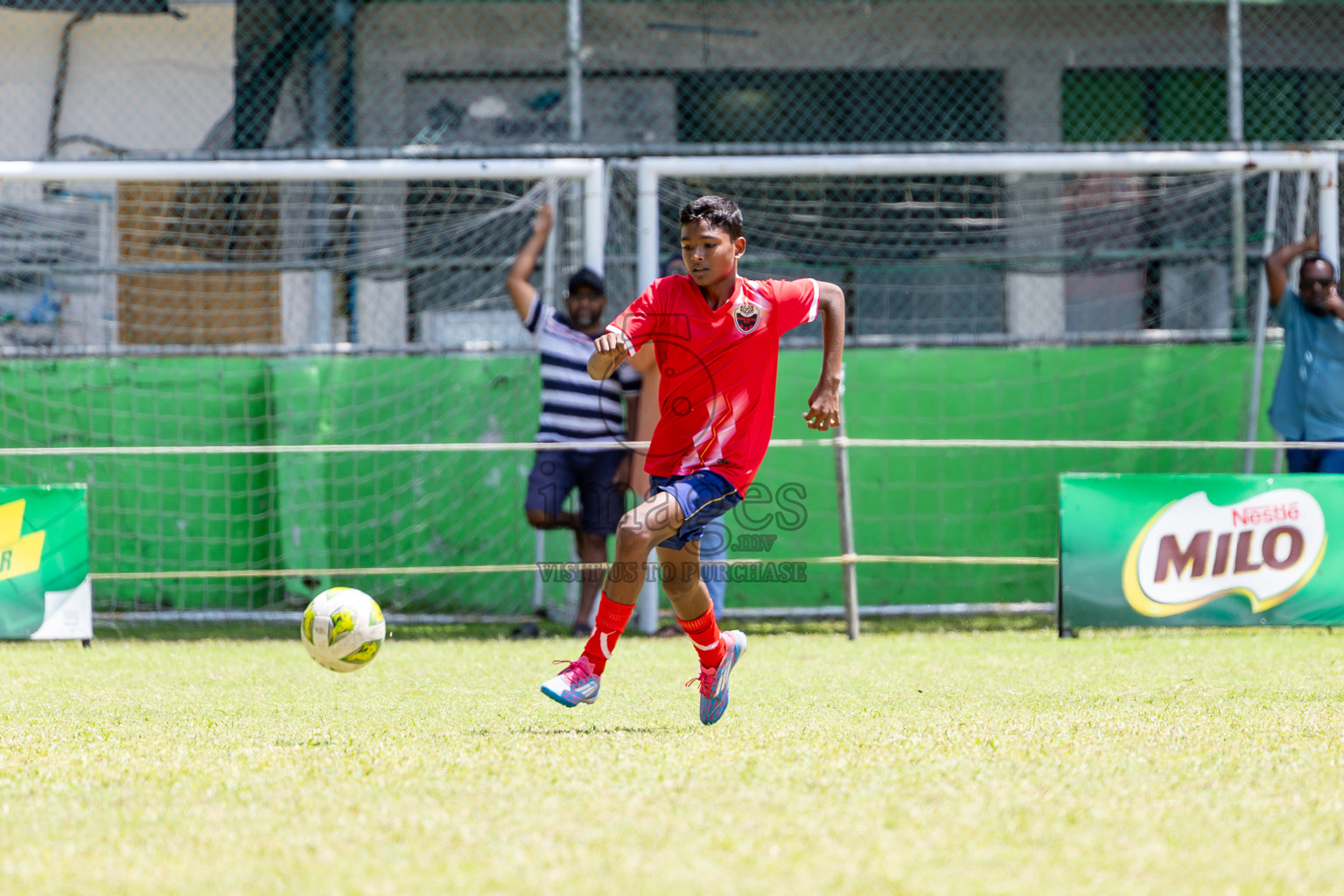 Day 3 of MILO Academy Championship 2024 (U-14) was held in Henveyru Stadium, Male', Maldives on Saturday, 2nd November 2024.
Photos: Hassan Simah / Images.mv