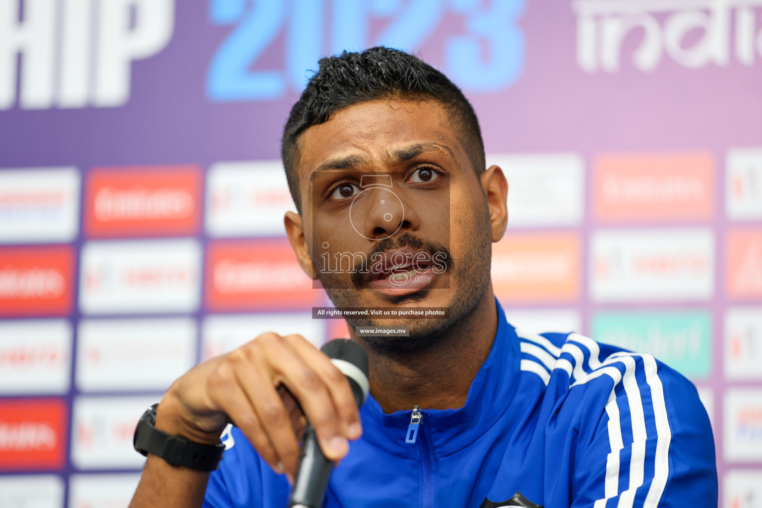 Saff Championship Final Pre-match press conference held in Sree Kanteerava Stadium, Bengaluru, India, on Monday, 3rd July 2023. Photos: Nausham Waheed / images.mv