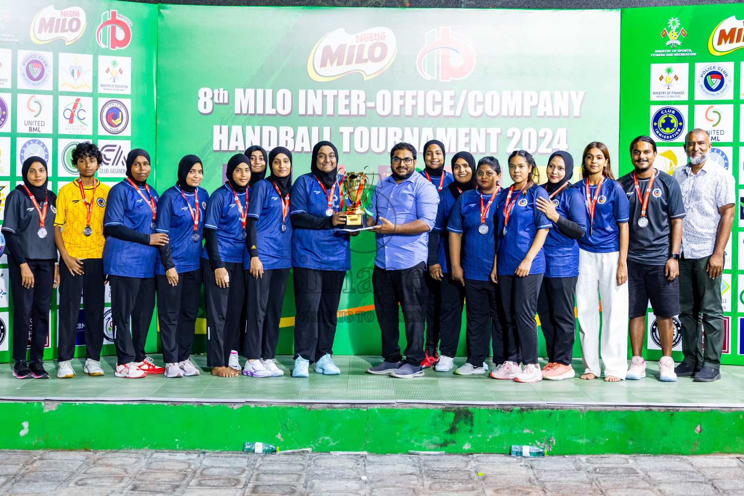 2nd Division Final of 8th Inter-Office/Company Handball Tournament 2024, held in Handball ground, Male', Maldives on Tuesday, 17th September 2024 Photos: Nausham Waheed/ Images.mv