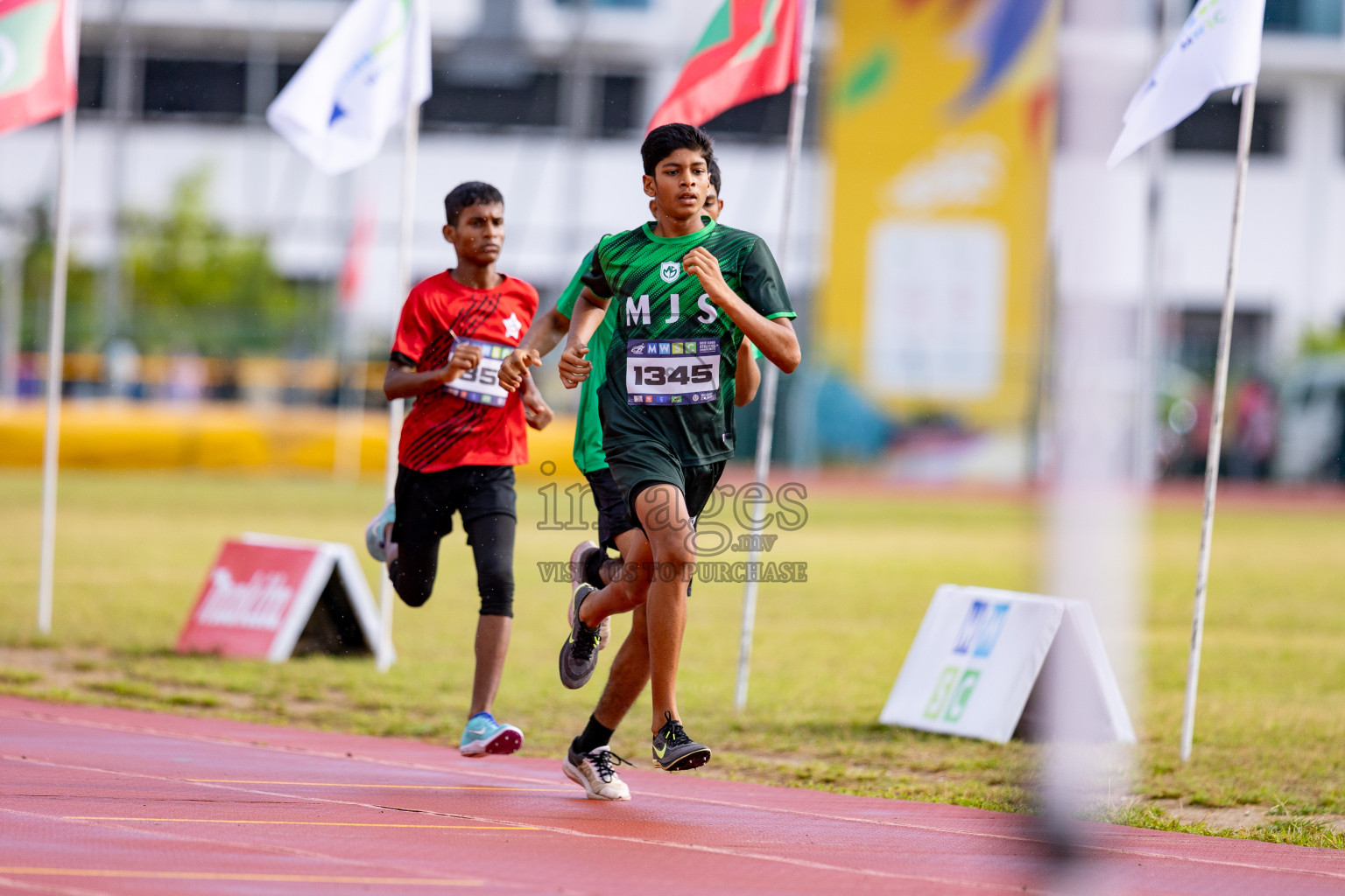 Day 3 of MWSC Interschool Athletics Championships 2024 held in Hulhumale Running Track, Hulhumale, Maldives on Monday, 11th November 2024. 
Photos by: Hassan Simah / Images.mv