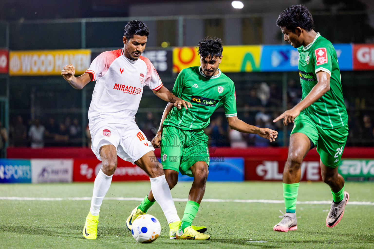 Sh Narudhoo vs Sh Goidhoo in Day 11 of Golden Futsal Challenge 2025 was held on Wednesday, 15th January 2025, in Hulhumale', Maldives Photos: Nausham Waheed / images.mv