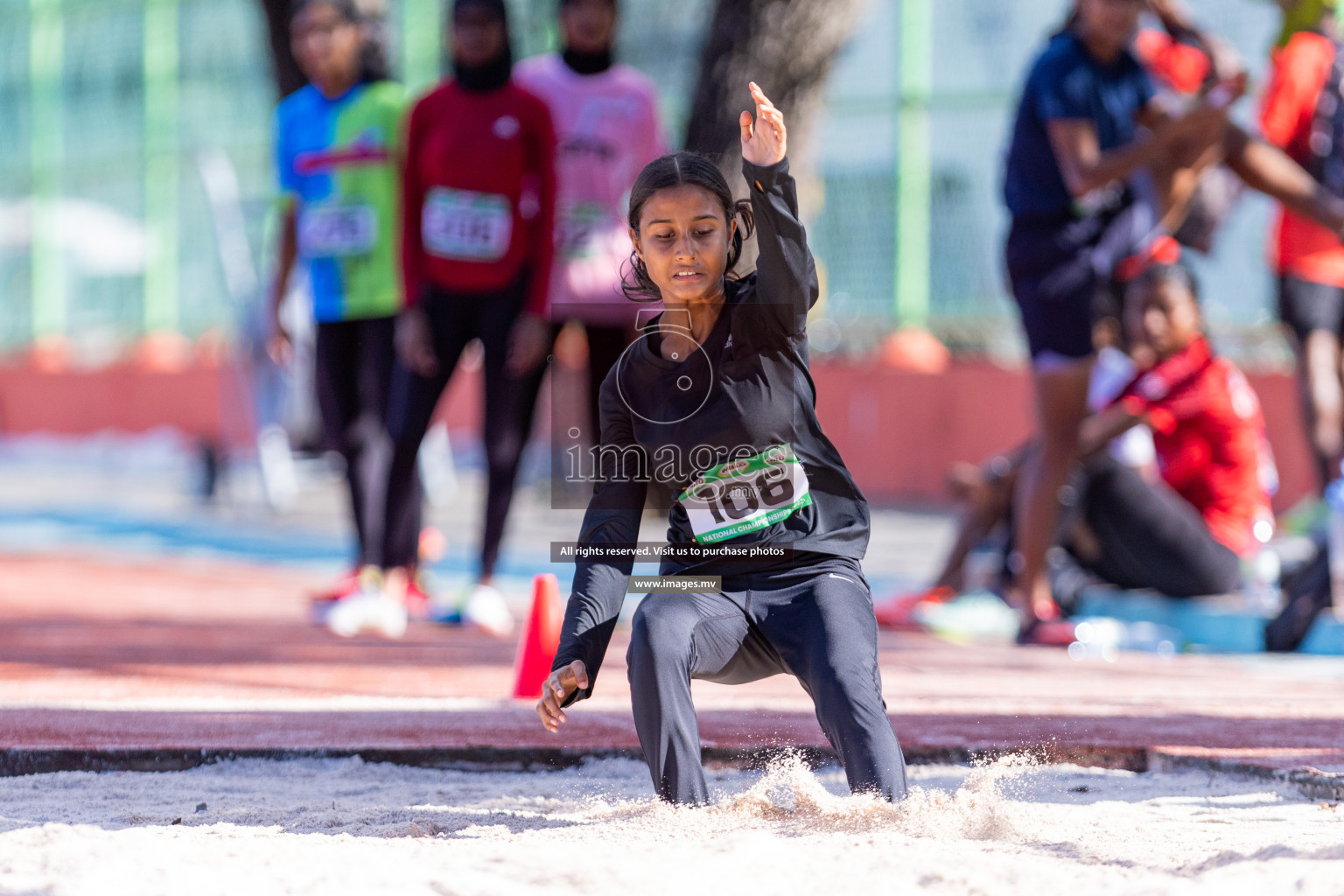 Day 2 of National Athletics Championship 2023 was held in Ekuveni Track at Male', Maldives on Saturday, 25th November 2023. Photos: Nausham Waheed / images.mv