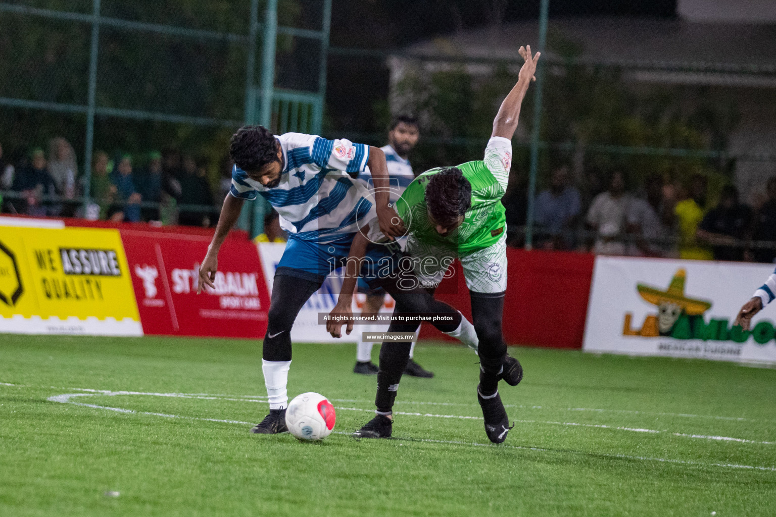 Club AVSEC vs TEAM DJA in Club Maldives Cup 2022 was held in Hulhumale', Maldives on Sunday, 9th October 2022. Photos: Hassan Simah / images.mv