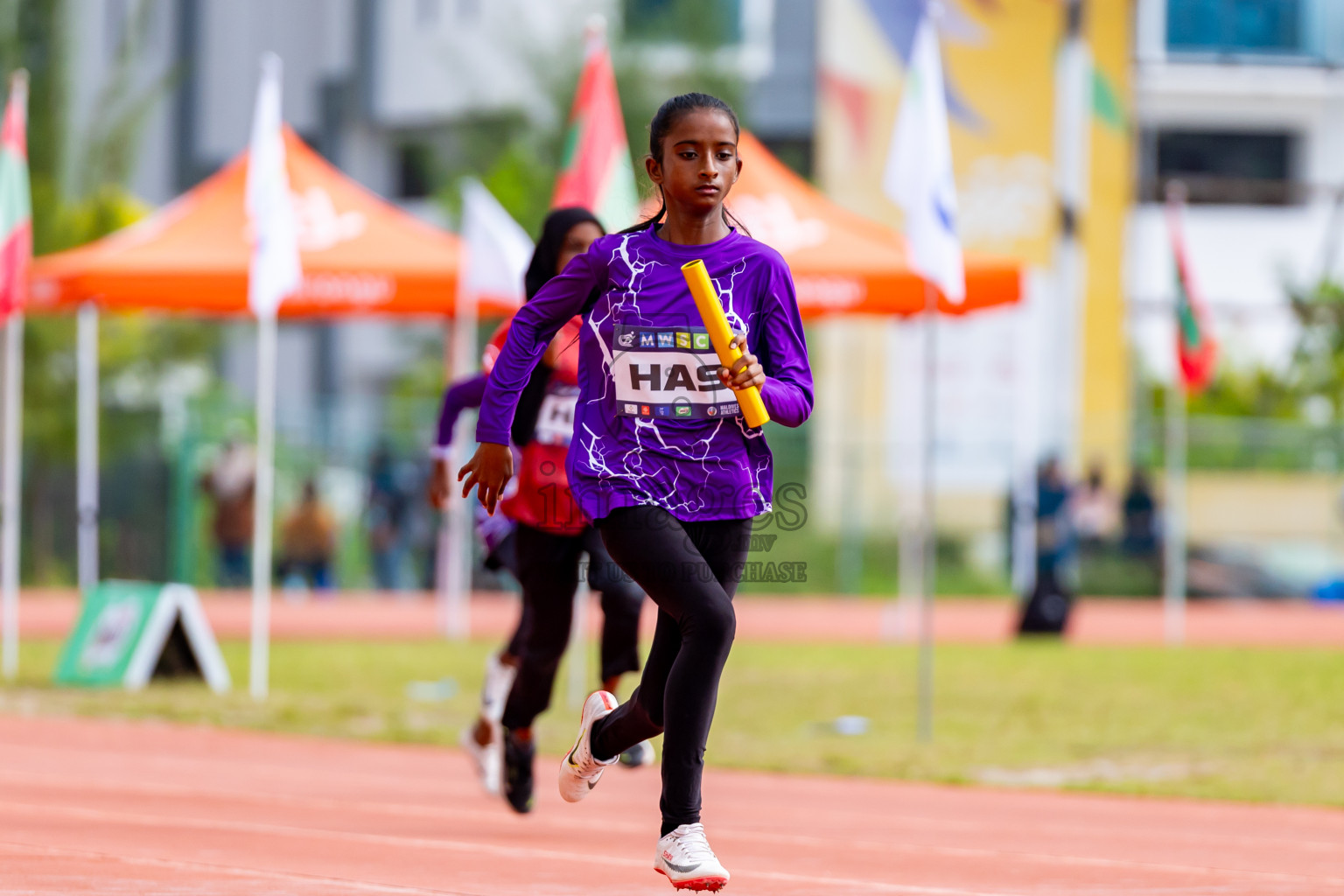 Day 5 of MWSC Interschool Athletics Championships 2024 held in Hulhumale Running Track, Hulhumale, Maldives on Wednesday, 13th November 2024. Photos by: Nausham Waheed / Images.mv