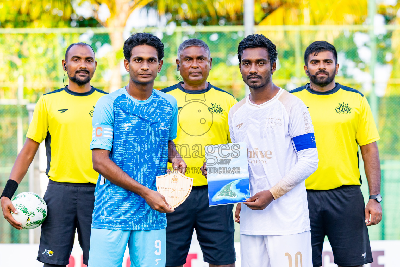 Conrad vs Kuramathi in Day 5 of Resort League 2025 (Ari Zone) was held on Tuesday, 24th June 2025 in Conrad Maldives Rangali Island, Alif Dhaalu Atoll, Maldives. Photos: Nausham Waheed / images.mv