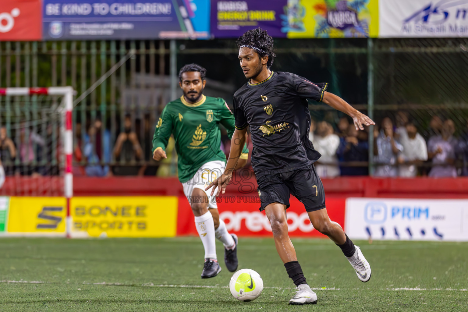 Th Thimarafushi vs HA Utheemu in Round of 16 on Day 40 of Golden Futsal Challenge 2024 which was held on Tuesday, 27th February 2024, in Hulhumale', Maldives Photos: Ismail Thoriq / images.mv