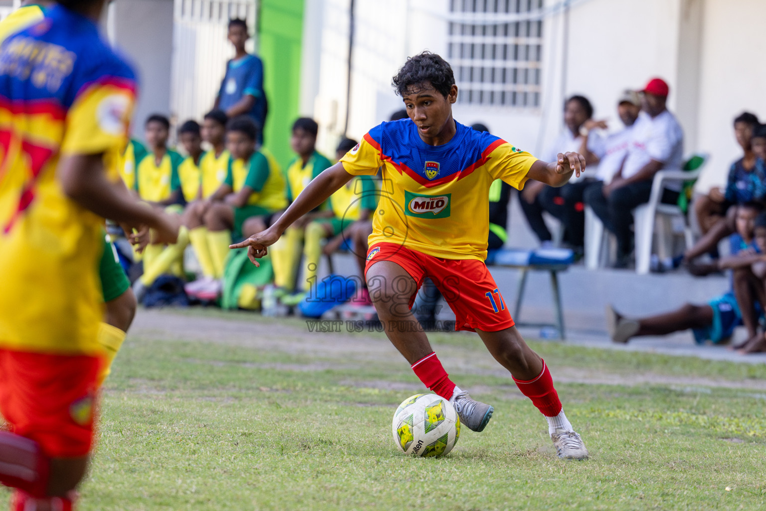 Day 2 of MILO Academy Championship 2024 held in Henveyru Stadium, Male', Maldives on Thursday, 1st November 2024. Photos:Hassan Simah / Images.mv