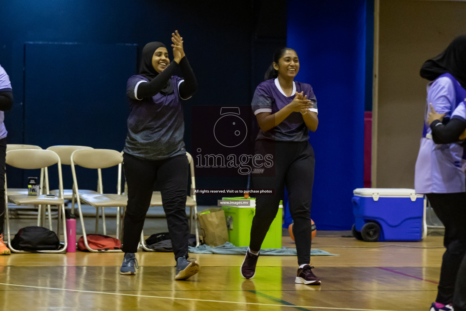 Lorenzo Sports Club vs Vyansa in the Milo National Netball Tournament 2022 on 18 July 2022, held in Social Center, Male', Maldives. Photographer: Shuu, Hassan Simah / Images.mv