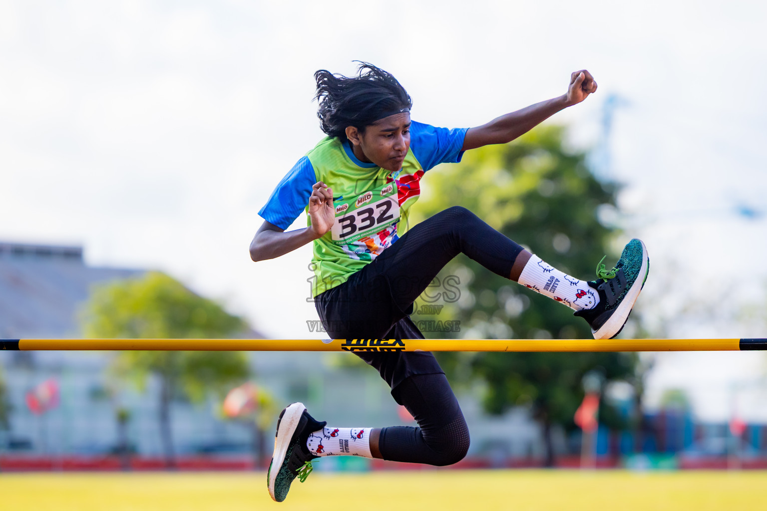 Day 2 of 12th Milo Association Championships was held in Ekuveni Track at Male', Maldives on Friday, 25th April 2025. Photos: Nausham Waheed / images.mv
