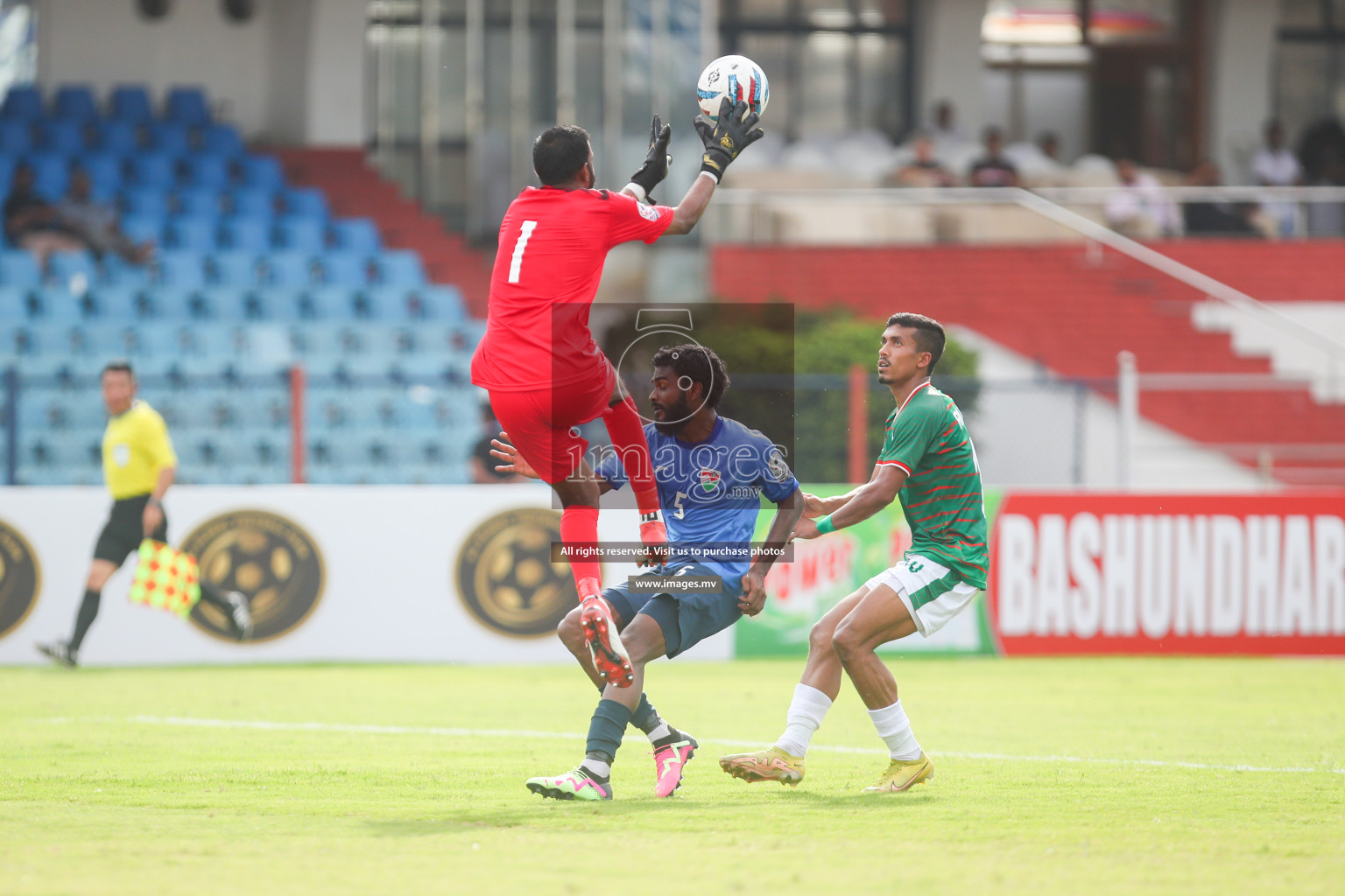 Bangladesh vs Maldives in SAFF Championship 2023 held in Sree Kanteerava Stadium, Bengaluru, India, on Saturday, 25th June 2023. Photos: Nausham Waheed, Hassan Simah / images.mv