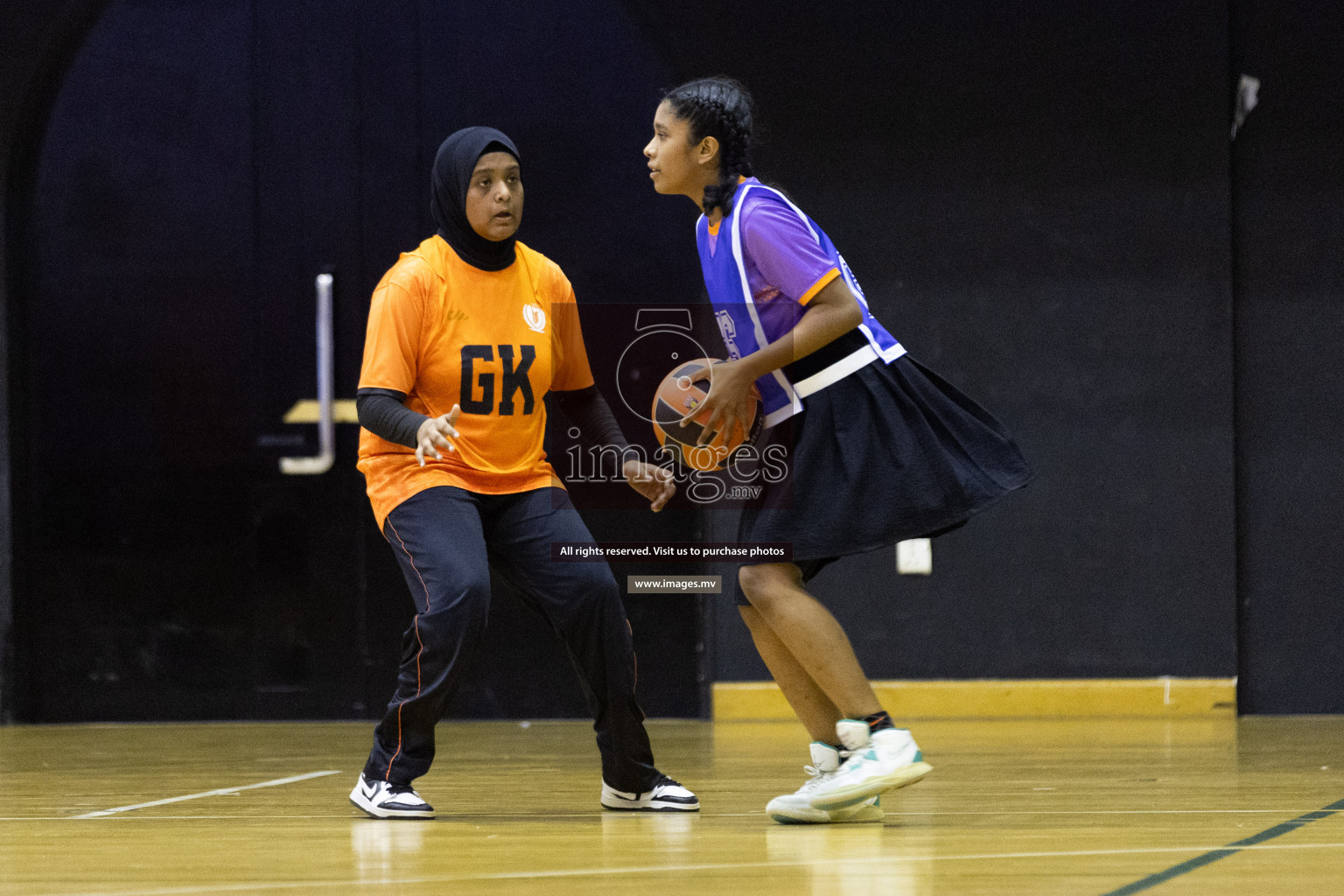 Day 10 of 24th Interschool Netball Tournament 2023 was held in Social Center, Male', Maldives on 5th November 2023. Photos: Nausham Waheed / images.mv