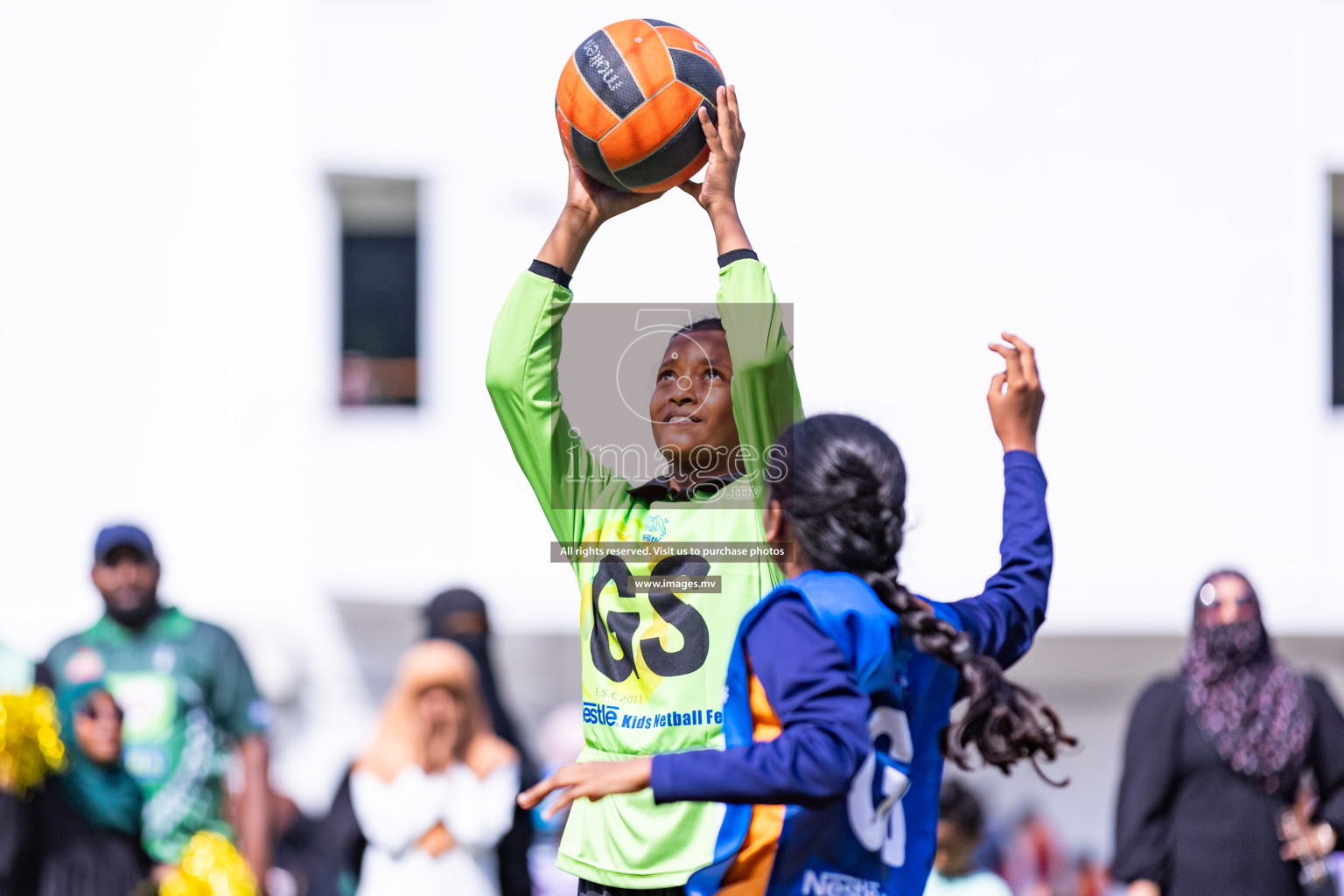 Day 1 of Nestle' Kids Netball Fiesta 2023 held in Henveyru Stadium, Male', Maldives on Thursday, 30th November 2023. Photos by Nausham Waheed / Images.mv