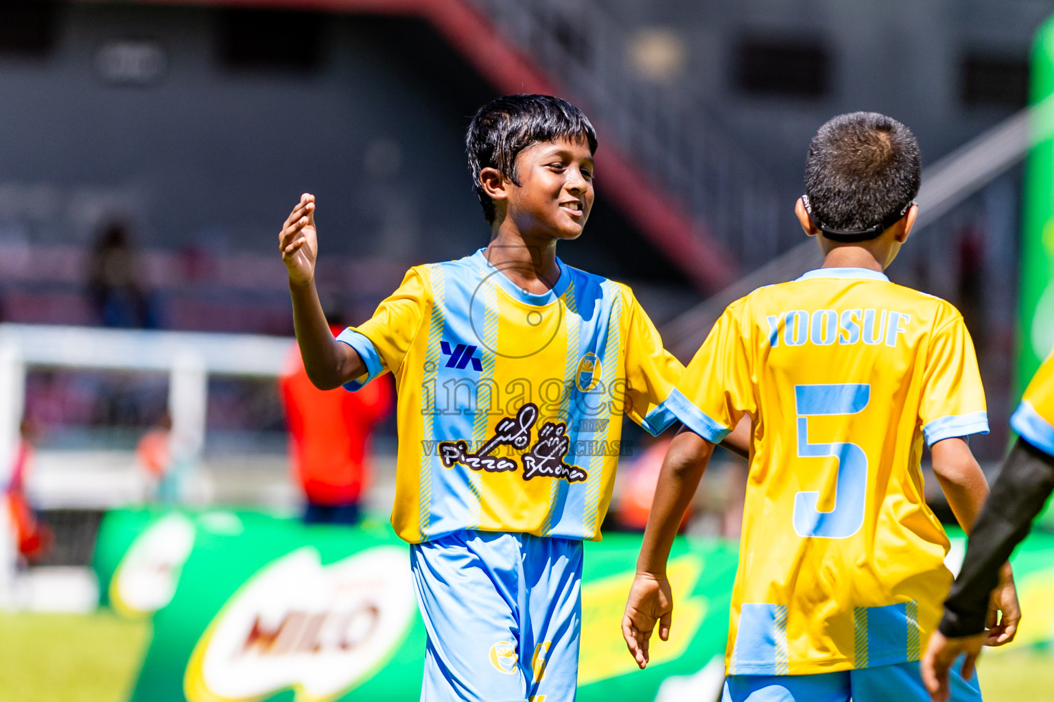 Day 1 of Under 10 MILO Academy Championship 2024 was held at National Stadium in Male', Maldives on Friday, 26th April 2024. Photos: Nausham Waheed / images.mv