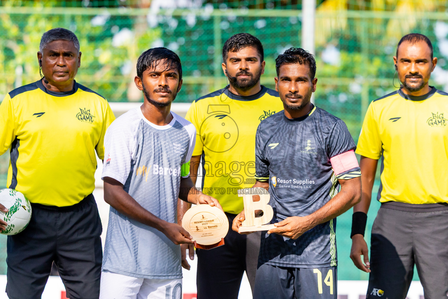 Barcelo vs Lily Beach in Day 5 of Resort League 2025 (Ari Zone) was held on Tuesday, 24th June 2025 in Conrad Maldives Rangali Island, Alif Dhaalu Atoll, Maldives. Photos: Nausham Waheed / images.mv