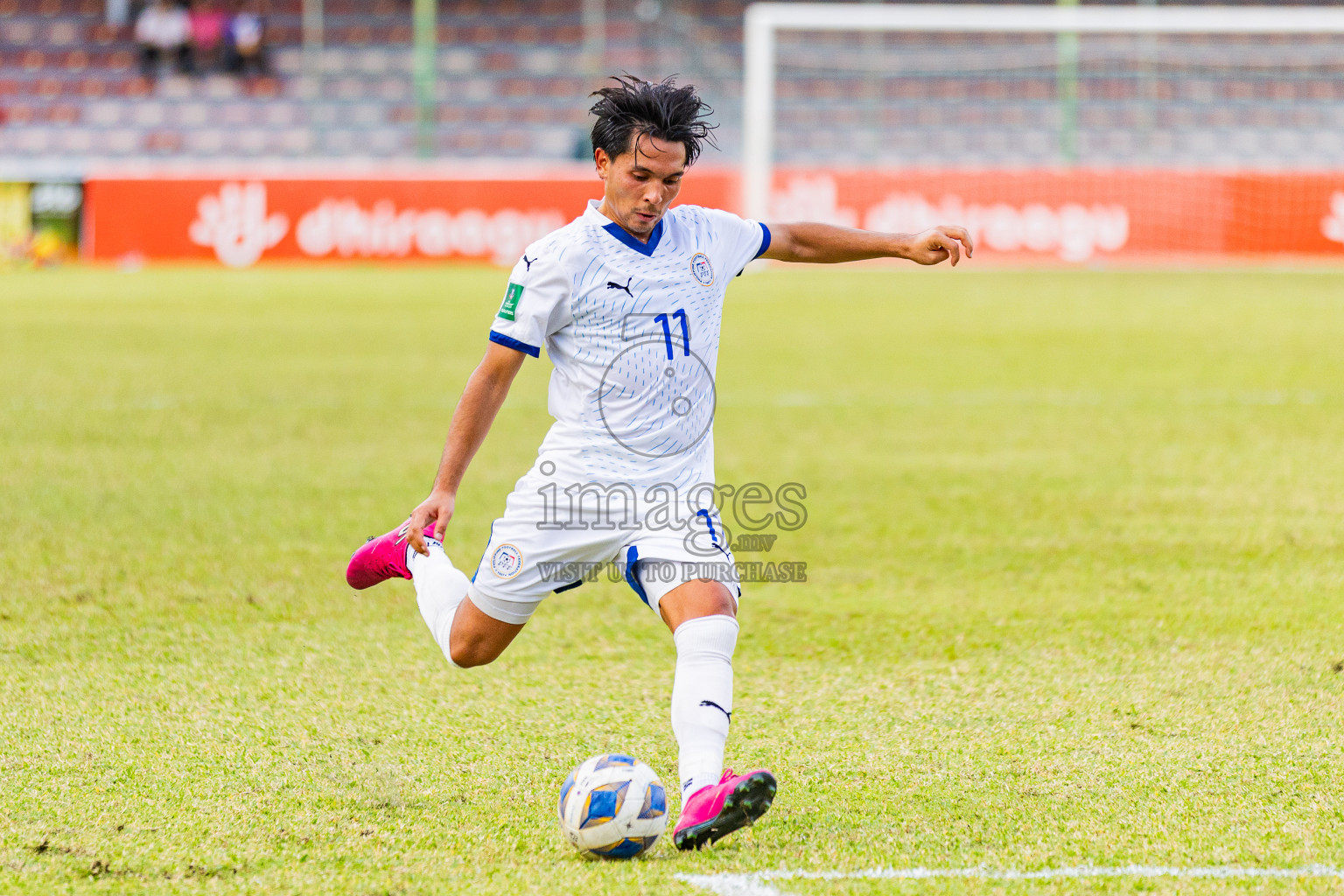 Maldives vs Philippines in AFC Asian Cup Qualifies held in National Football Stadium, Male', Maldives on Tuesday, 18th November 2025. Photos: Areef Adam / Images.mv