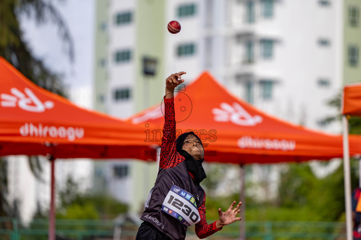 Day 1 of MWSC Interschool Athletics Championships 2024 held in Hulhumale Running Track, Hulhumale, Maldives on Saturday, 9th November 2024. 
Photos by: Hassan Simah / Images.mv