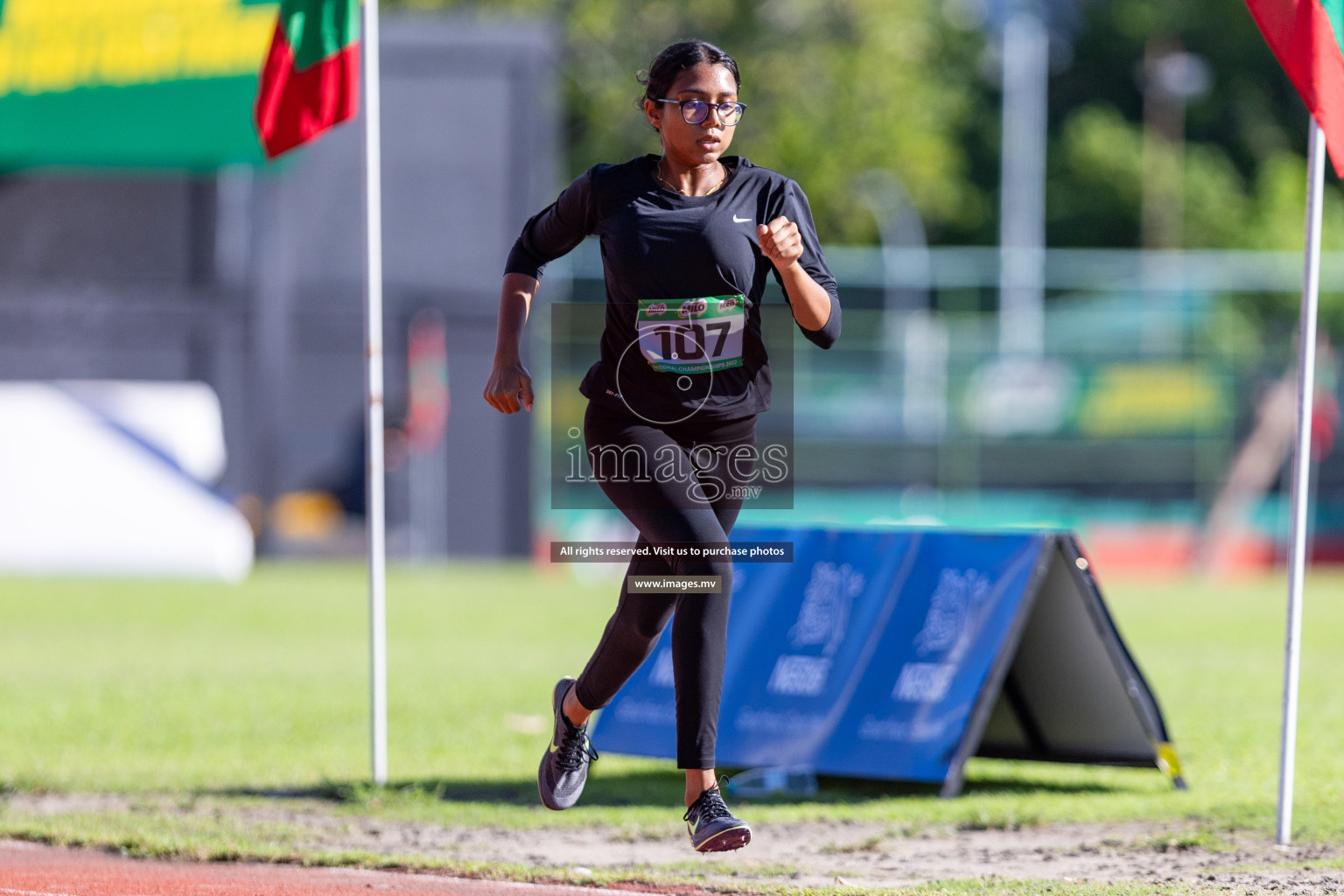 Day 2 of National Athletics Championship 2023 was held in Ekuveni Track at Male', Maldives on Saturday, 25th November 2023. Photos: Nausham Waheed / images.mv