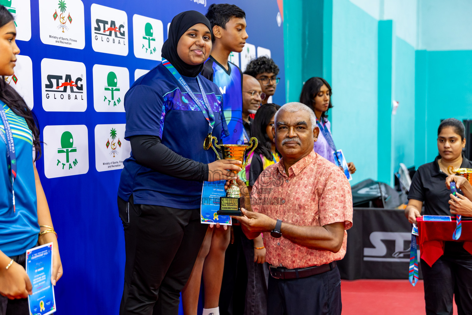 Finals of 30th Table Tennis Association Championship 2025 was held on Saturday, 20th September 2025 in Male' TT Hall, Male', Maldives. Photos: Nausham Waheed / images.mv