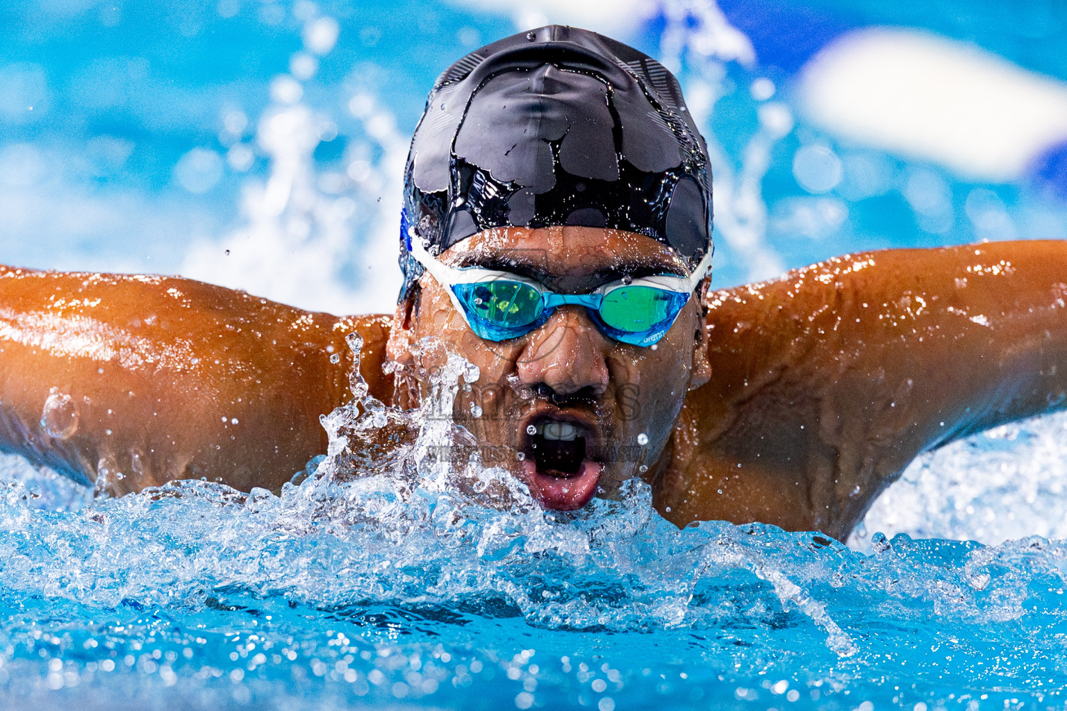 Day 4 of 1st National Short Course Swimming Competition held in Hulhumale', Maldives on Tuesday, 17th June 2025. Photos: Nausham Waheed / images.mv