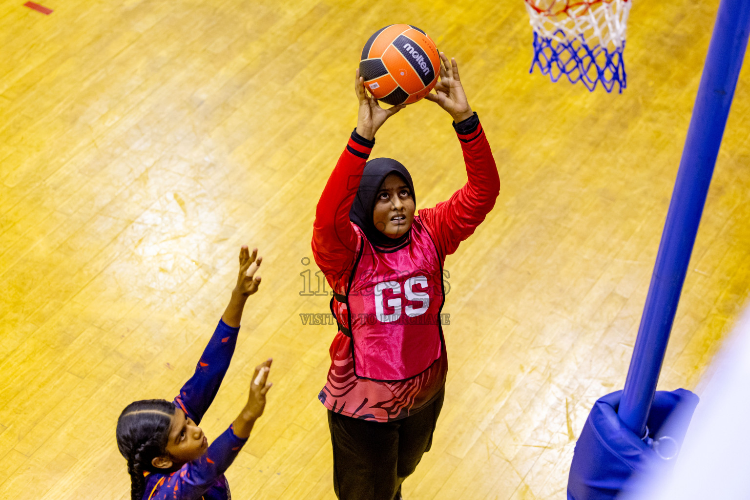 Day 8 of 25th Inter-School Netball Tournament was held in Social Center at Male', Maldives on Sunday, 18th August 2024. Photos: Nausham Waheed / images.mv