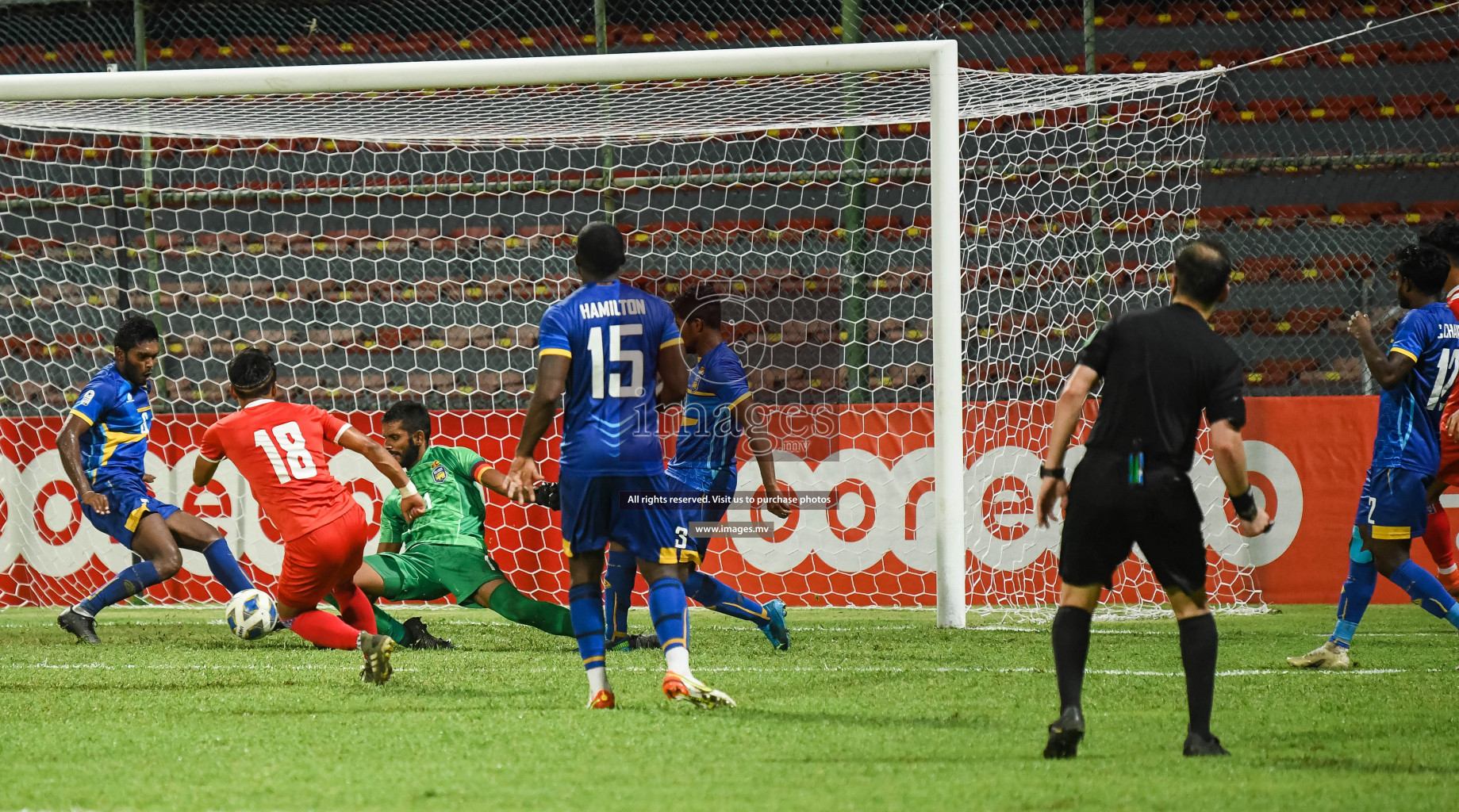 Nepal vs Sri Lanka in SAFF Championship 2021 held on 4th October 2021 in Galolhu National Stadium, Male', Maldives