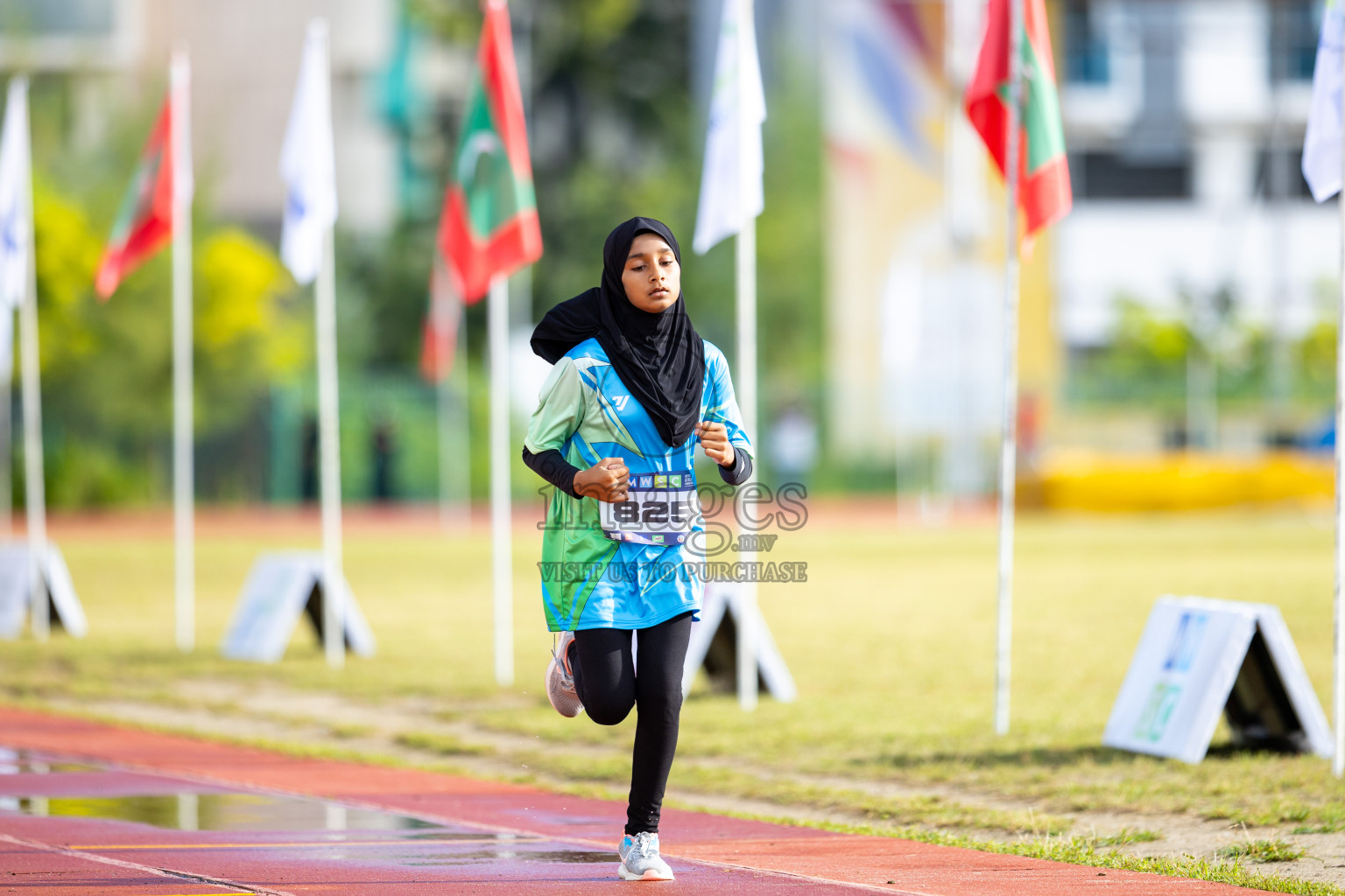 Day 1 of MWSC Interschool Athletics Championships 2024 held in Hulhumale Running Track, Hulhumale, Maldives on Saturday, 9th November 2024. 
Photos by: Ismail Thoriq / images.mv