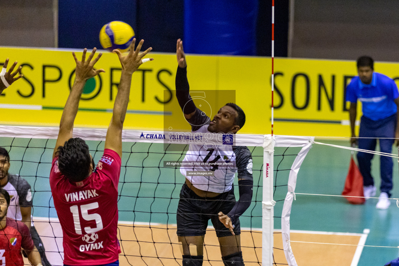 Sports Club City vs Dhivehi Sifainge Club in the Finals of National Volleyball Tournament 2022 on Thursday, 07th July 2022, held in Social Center, Male', Maldives