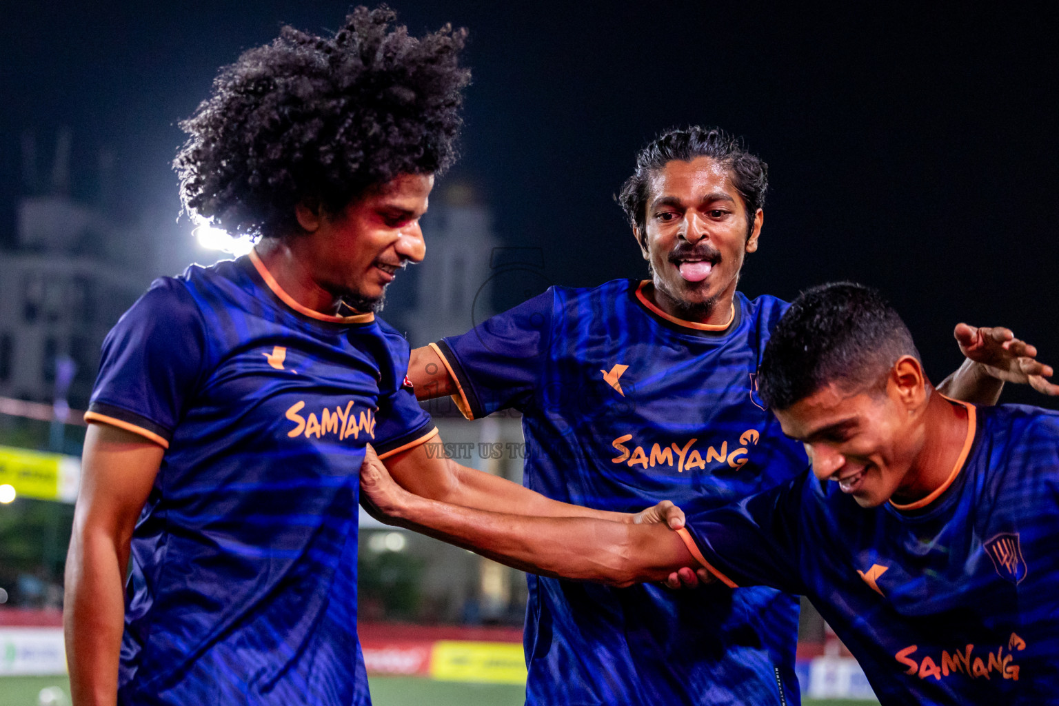 Lh. Kurendhoo VS Lh. Olhuvelifushi in Day 24 of Golden Futsal Challenge 2024 was held on Wednesday , 7th February 2024 in Hulhumale', Maldives 
Photos: Hassan Simah / images.mv