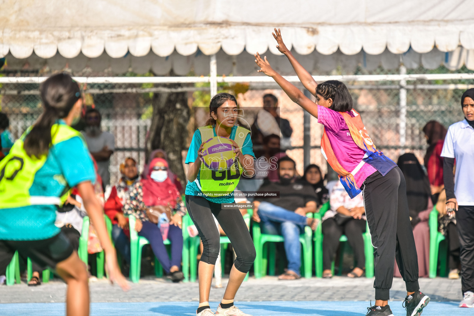 Day 6 of Junior Netball Championship 2022 on 10th March 2022 held in Male', Maldives. Photos by Nausham Waheed