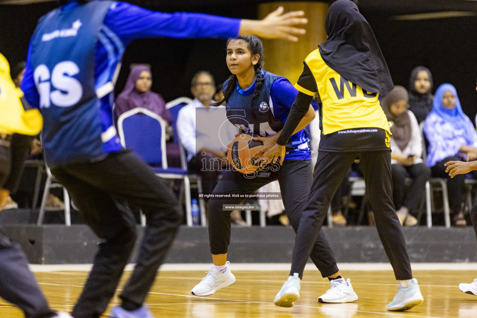 24th Interschool Netball Tournament 2023 was held in Social Center, Male', Maldives on 27th October 2023. Photos: Nausham Waheed / images.mv