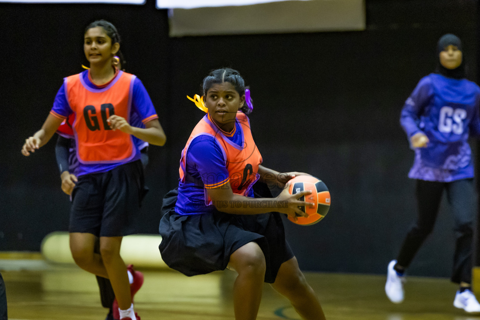 Day 12 of 25th Inter-School Netball Tournament was held in Social Center at Male', Maldives on Thursday, 22nd August 2024.