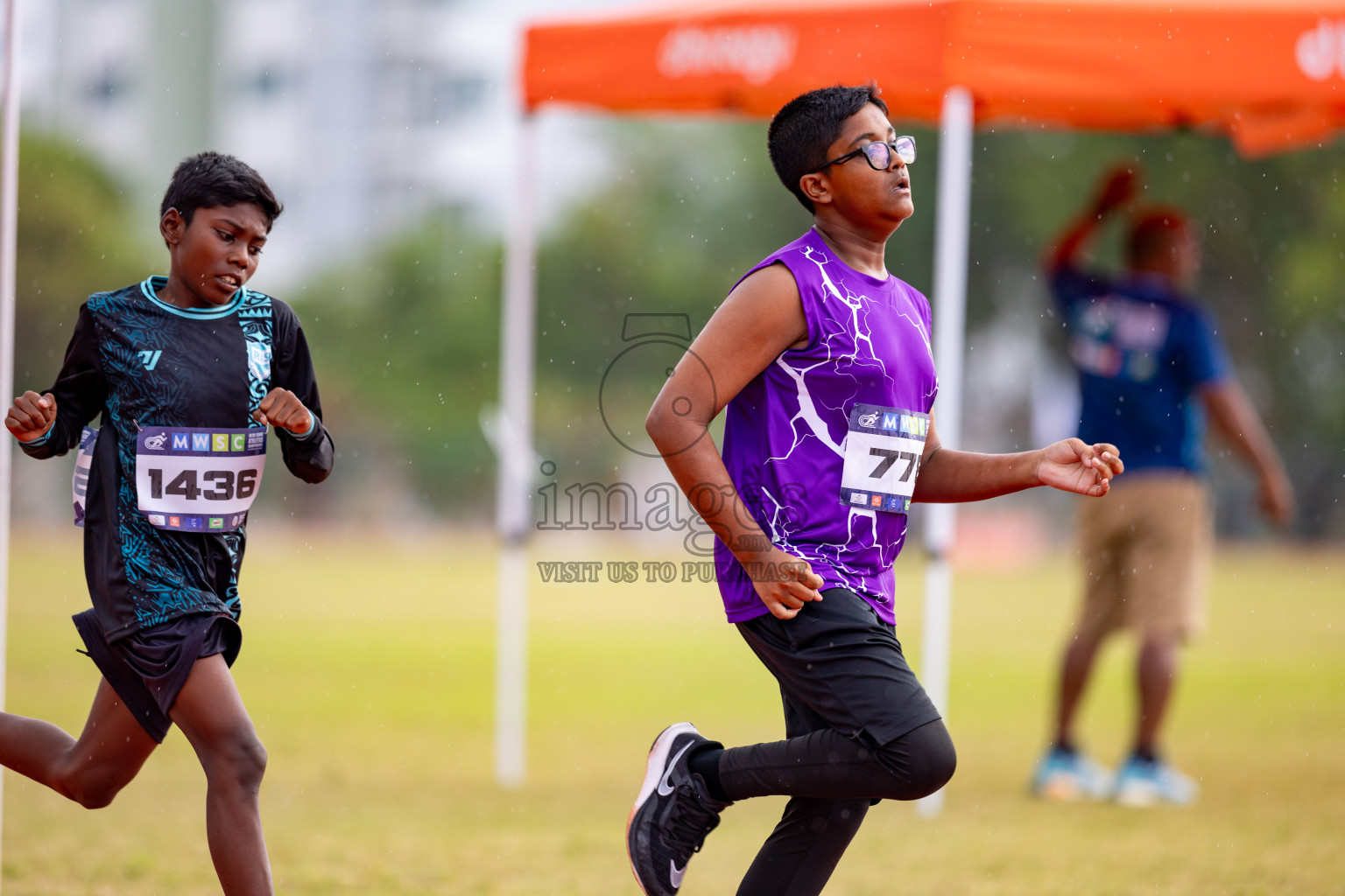 Day 3 of MWSC Interschool Athletics Championships 2024 held in Hulhumale Running Track, Hulhumale, Maldives on Monday, 11th November 2024. 
Photos by: Hassan Simah / Images.mv