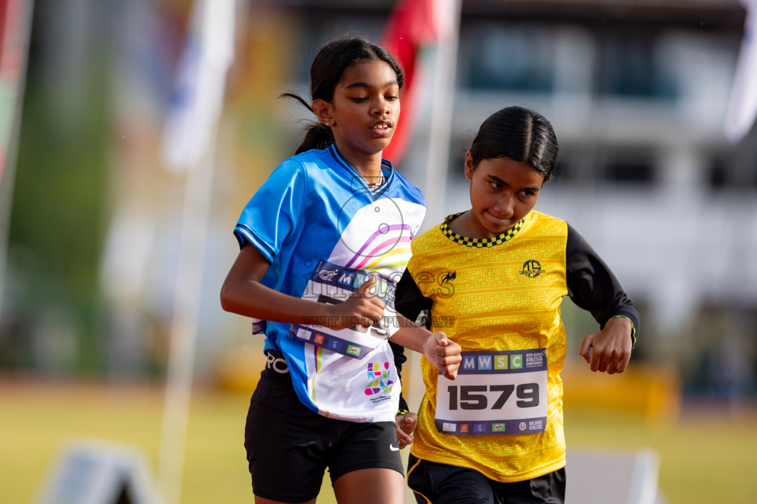 Day 3 of MWSC Interschool Athletics Championships 2024 held in Hulhumale Running Track, Hulhumale, Maldives on Monday, 11th November 2024. 
Photos by: Hassan Simah / Images.mv