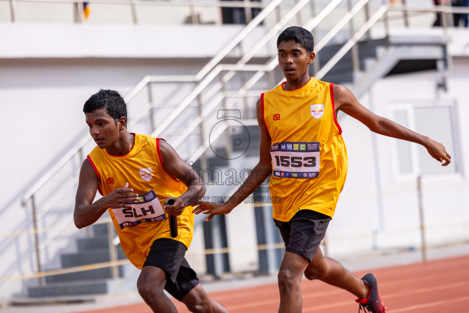 Day 5 of MWSC Interschool Athletics Championships 2024 held in Hulhumale Running Track, Hulhumale, Maldives on Wednesday, 13th November 2024. Photos by: Ismail Thoriq / Images.mv