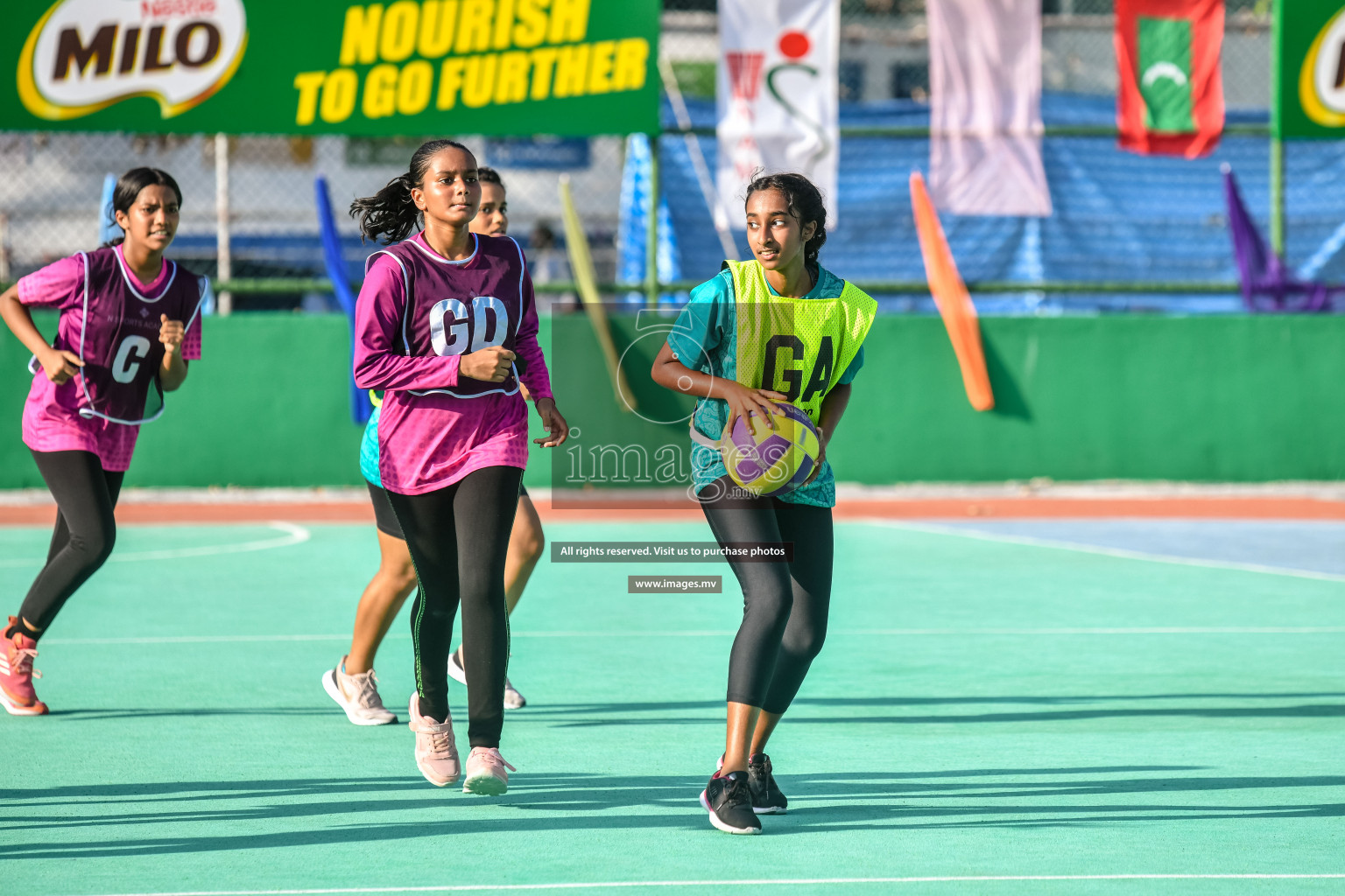 Day 5 of Junior Netball Championship 2022 on 9th March 2022 held in Male', Maldives. Photos by Nausham Waheed