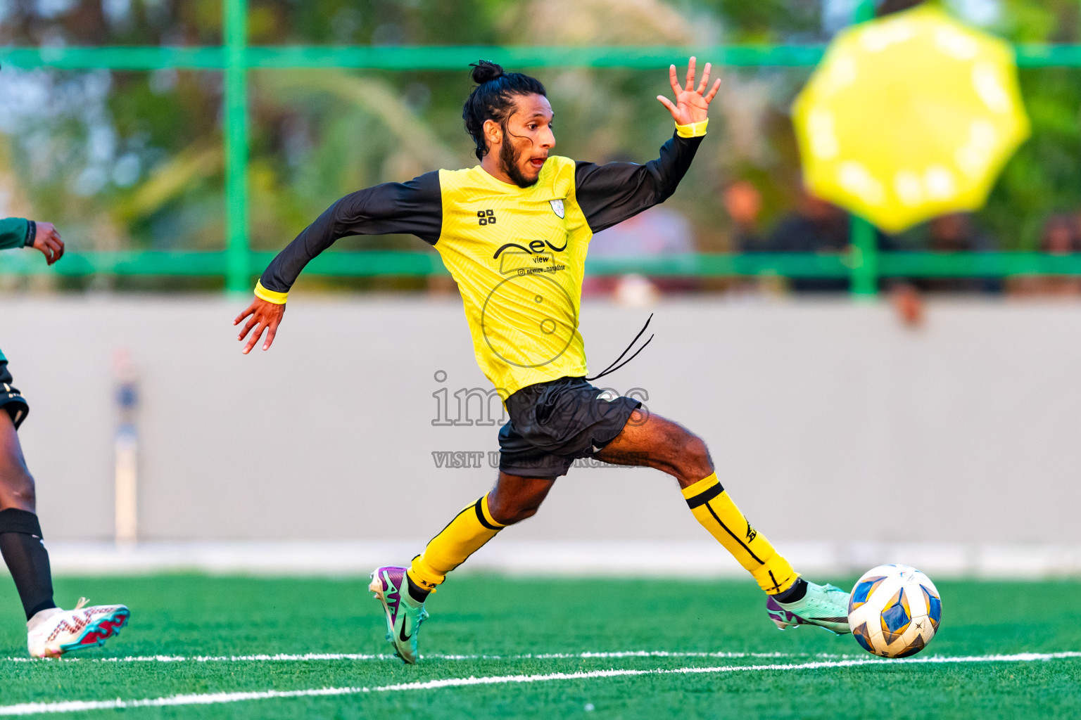 Baburu SC vs Kanmathi Juniors from Manadhoo Council Cup 2024 in N Manadhoo Maldives on Friday, 23rd February 2023. Photos: Nausham Waheed / images.mv