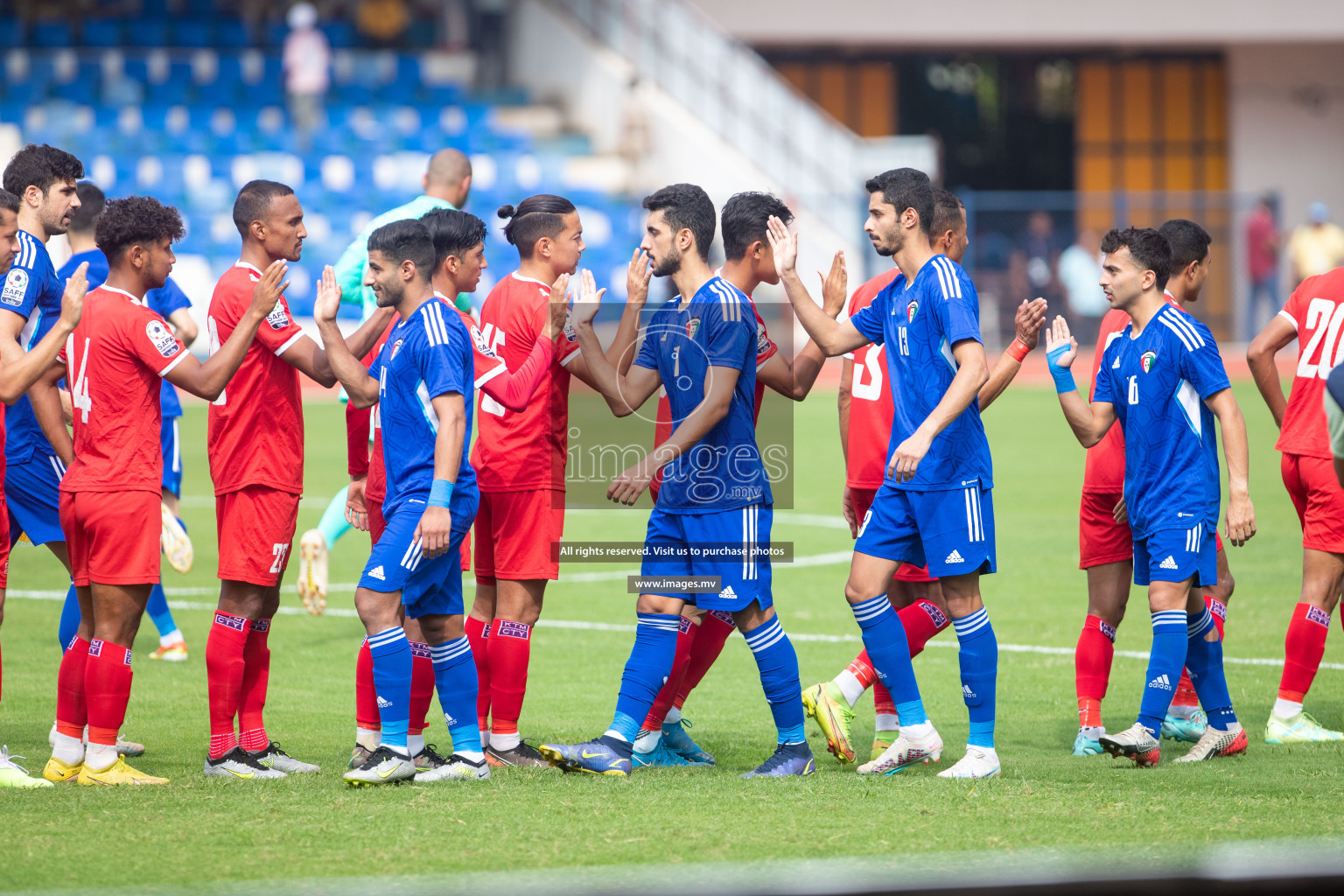 Kuwait vs Nepal in the opening match of SAFF Championship 2023 held in Sree Kanteerava Stadium, Bengaluru, India, on Wednesday, 21st June 2023. Photos: Nausham Waheed / images.mv