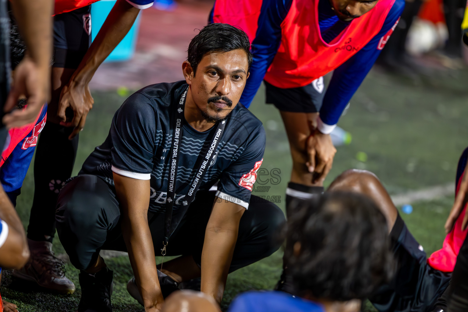 K Gaafaru vs K Kaashidhoo in Kaafu Atoll Semi Final in Day 24 of Golden Futsal Challenge 2025 was held on Tuesday , 28th January 2025, in Hulhumale', Maldives. Photos: Ismail Thoriq / images.mv