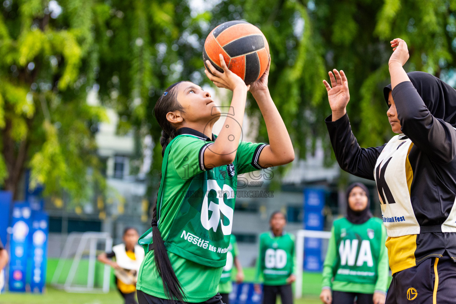 Day 3 of Nestle' Kids Netball Fiesta 2023 held in Henveyru Stadium, Male', Maldives on Saturday, 2nd December 2023. Photos by Nausham Waheed / Images.mv