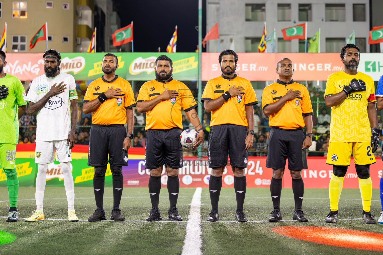 WAMCO vs STELCO in Semi Finals of Club Maldives Cup 2024 held in Rehendi Futsal Ground, Hulhumale', Maldives on Monday, 14th October 2024. Photos: Ismail Thoriq / images.mv