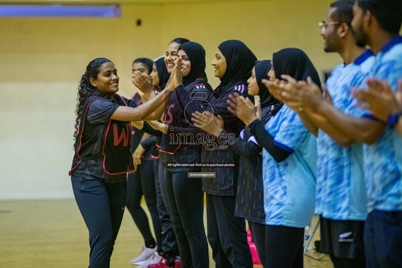 Kulhudhuffushi Youth & R.C vs Club Green Streets in the Finals of Milo National Netball Tournament 2021 (Women's) held on 5th December 2021 in Male', Maldives Photos: Ismail Thoriq / images.mv