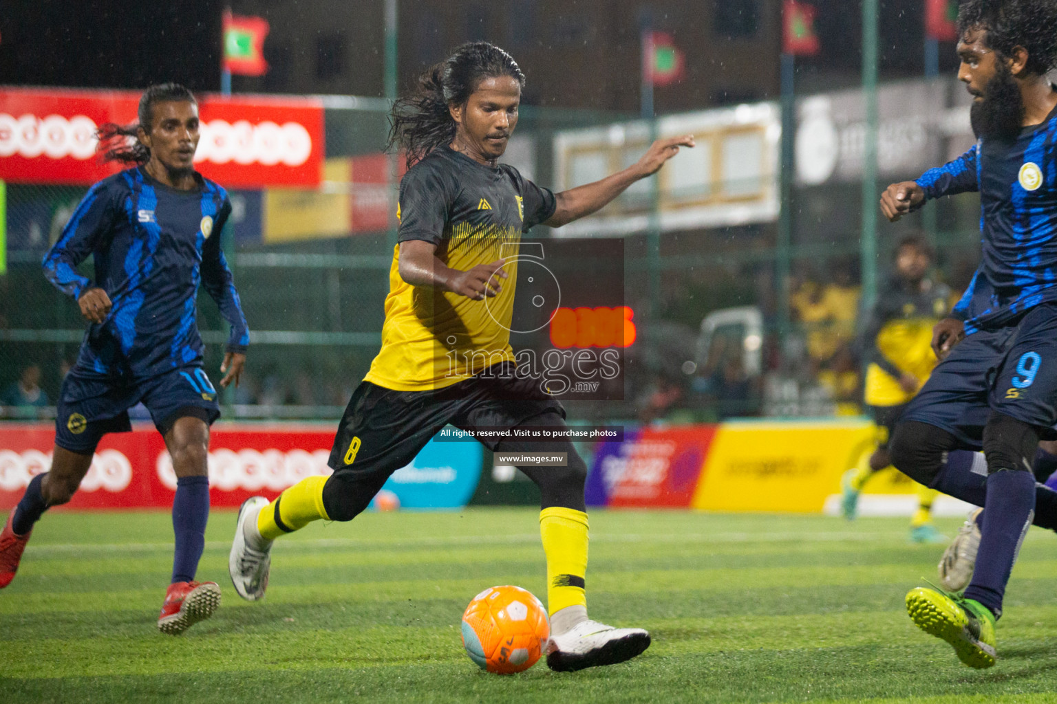 Team MPL vs Team RRC in the Quarter Finals of Club Maldives 2021 held at Hulhumale'; on 13th December 2021 Photos: Nasam/ images.mv