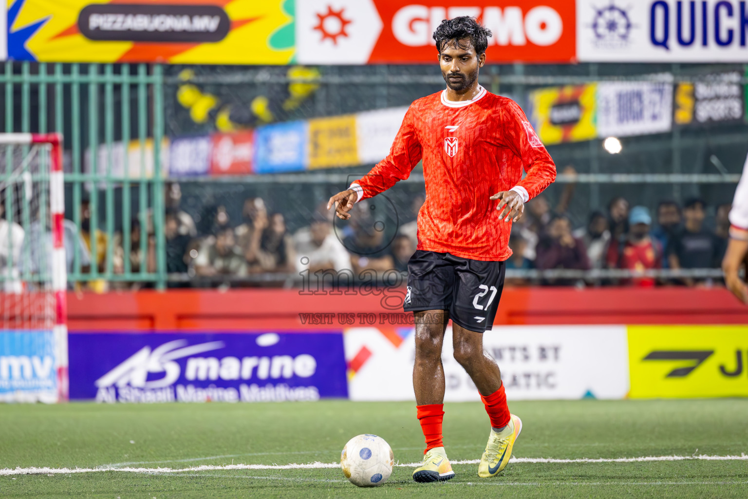 Dh Maaenboodhoo vs Dh Kudahuvadhoo in Dhaalu Atoll Finals in Day 25 of Golden Futsal Challenge 2025 was held on Wednesday , 28th January 2025, in Hulhumale', Maldives. Photos: Ismail Thoriq / images.mv