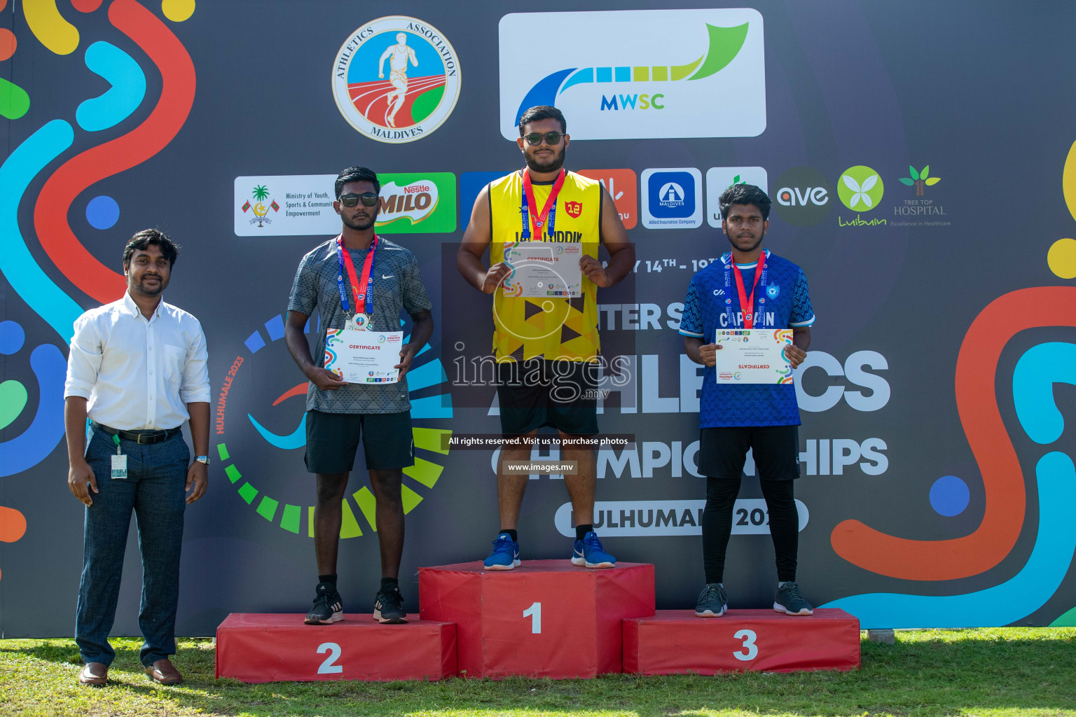 Day two of Inter School Athletics Championship 2023 was held at Hulhumale' Running Track at Hulhumale', Maldives on Sunday, 15th May 2023. Photos: Nausham Waheed / images.mv