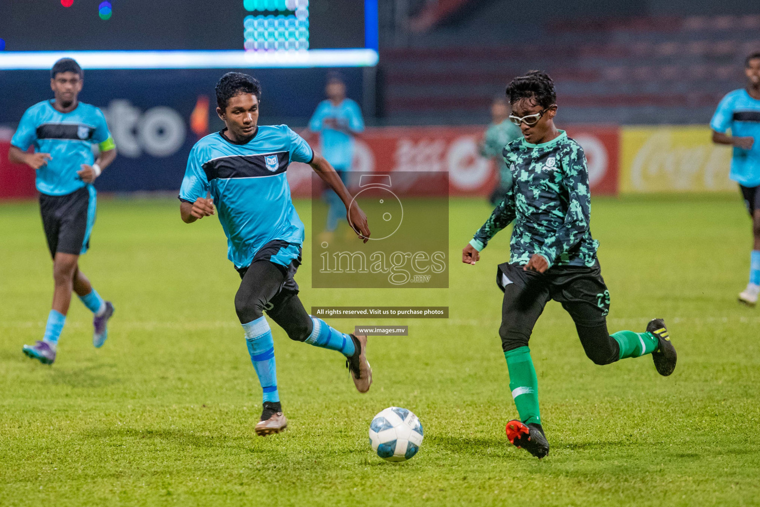 Final of U17 Inter School Football Tournament of Kalaafaanu School vs Rehendhi School held in Male', Maldives on 10 Feb 2022 Photos: Nausham Waheed / images.mv