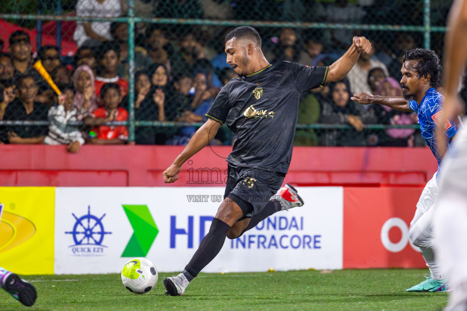 HA Utheemu vs HDh Naivaadhoo on Day 33 of Golden Futsal Challenge 2024, held on Sunday, 18th February 2024, in Hulhumale', Maldives Photos: Mohamed Mahfooz Moosa / images.mv