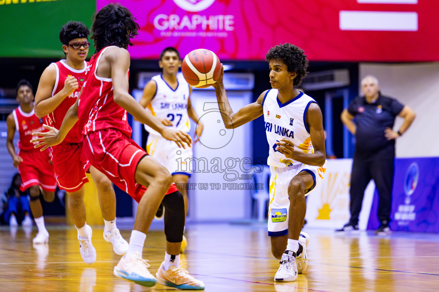 Maldives vs SriLanka in Day 1 of Under 16 Asian Cup SABA Qualifiers 2025 was held in Social Center, Male', Maldives on 12th June 2025. Photos: Nausham Waheed / images.mv