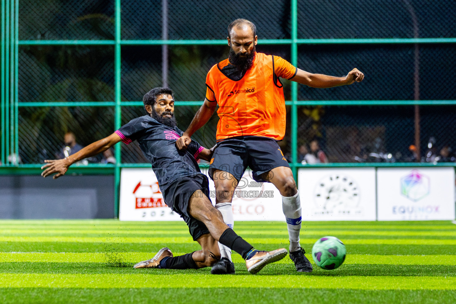 JJ Sports Club vs FC Calms in Semi Finals of BG Futsal Challenge 2024 was held on Tuesday , 2nd April 2024, in Male', Maldives Photos: Nausham Waheed / images.mv