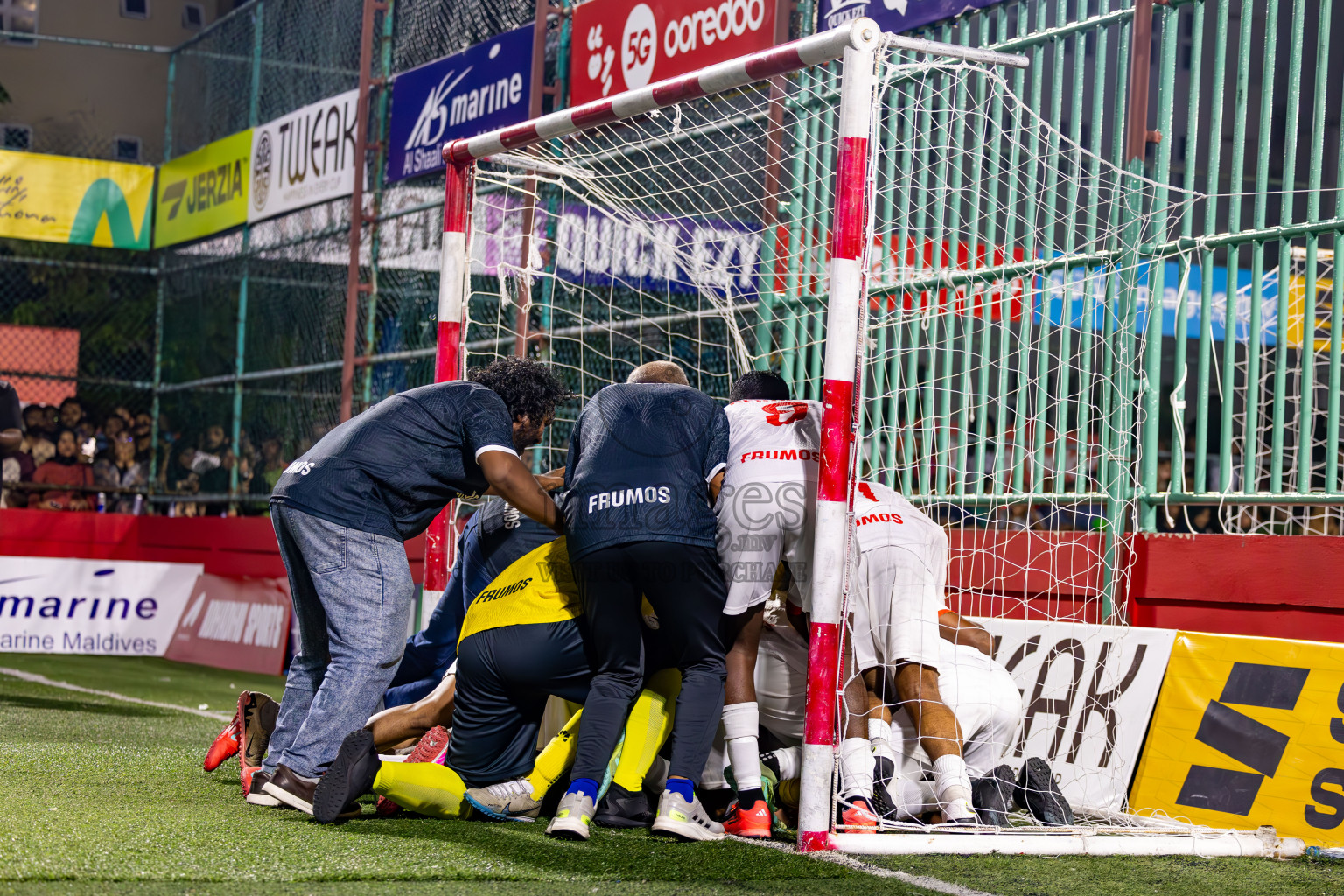 L Gan vs L Isdhoo in Laamu Atoll Finals Day 26 of Golden Futsal Challenge 2025 was held on Thursday , 30th January 2025, in Hulhumale', Maldives. Photos: Ismail Thoriq / images.mv