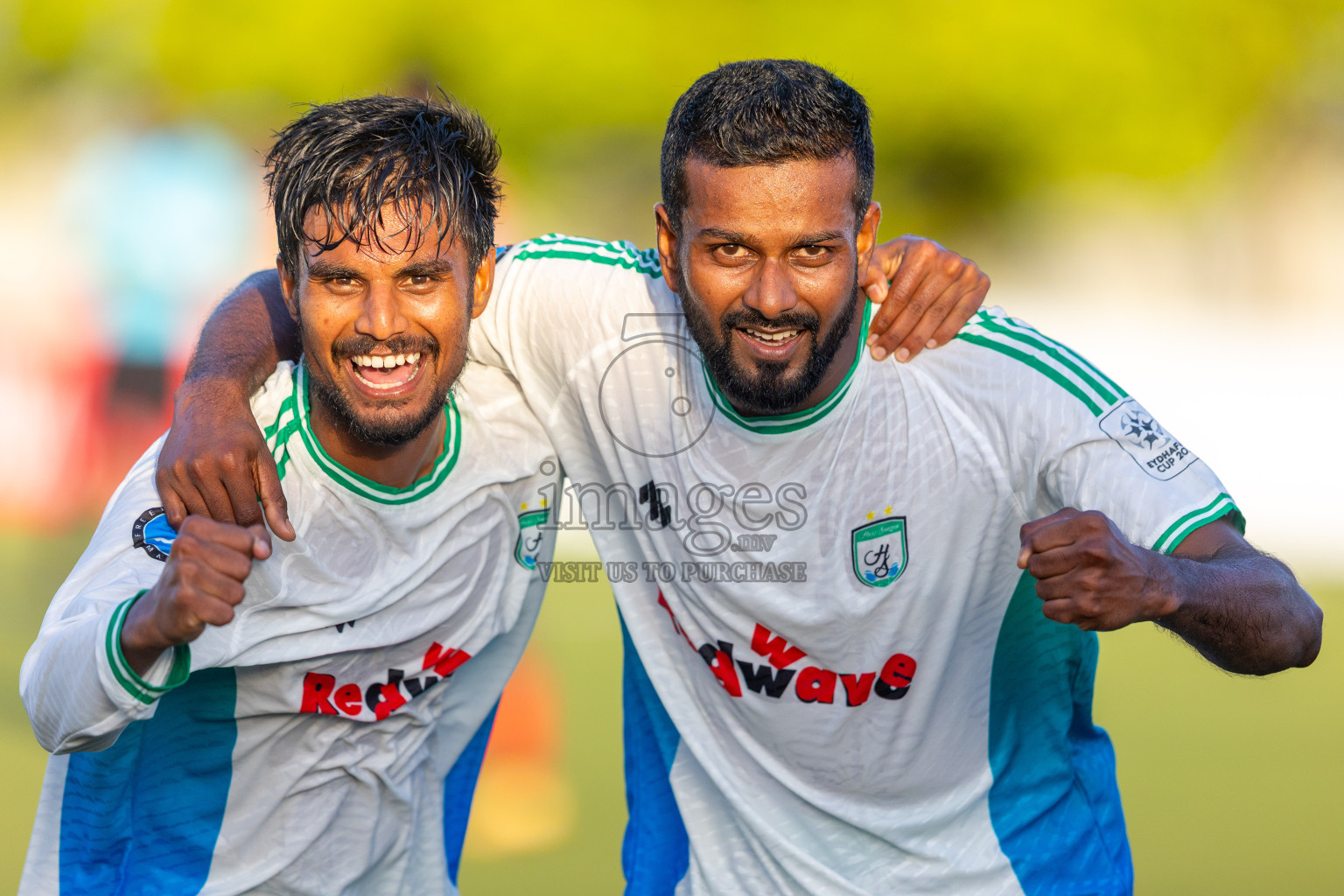 Huss Songun Football Team vs CC Sports Club in Day 2 of Eydhafushi Cup 2025 held in Eydhafushi Football Stadium at B. Eydhafushi, Maldives on Saturday, 6th September 2025. Photos: Mohamed Mahfouz Moosa / images.mv